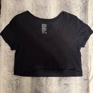 BDG Women's Black V-Neck Crop Top
